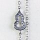 Natural Burmese A-grade jadeite S925 silver inlaid gourd pendant set chain women's green jade pendant gourd = Fulu