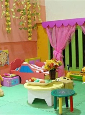 幼儿园区角网纱装饰大厅走廊吊饰