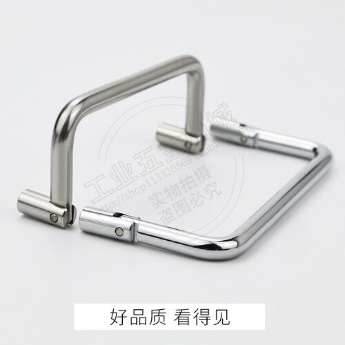 LS509折叠拉手 活动把手工具箱提手工业柜小拉手碳钢孔距90mm拉手 - 图0
