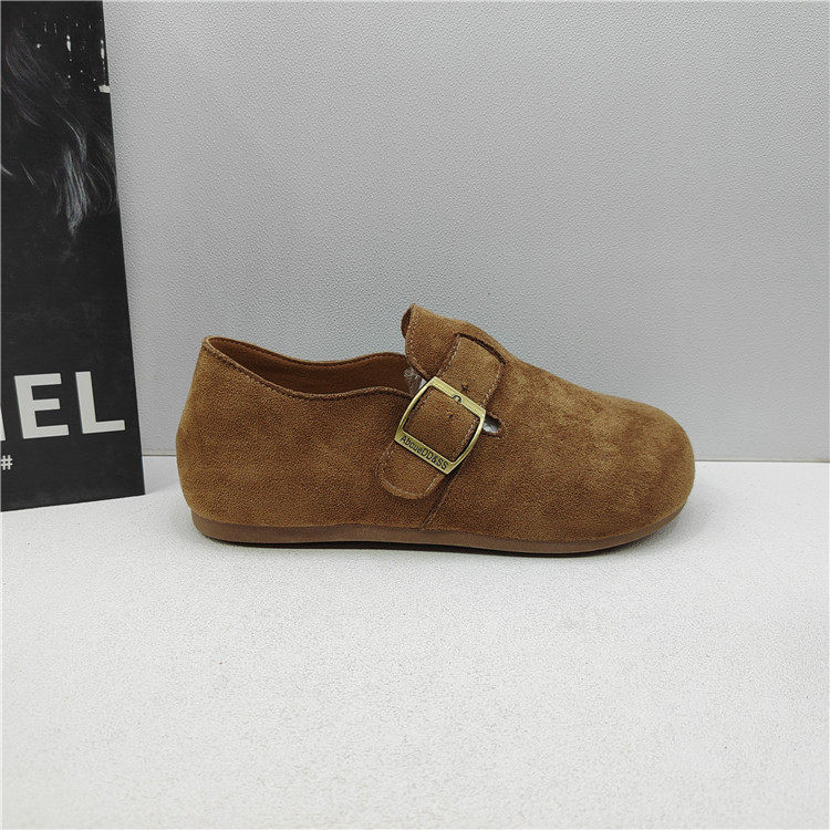 2026年春季新款绒面皮勃肯鞋女搭扣圆头平底单鞋舒适百搭休闲鞋,淘宝优惠券,粉丝福利购,淘宝优惠卷