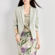 OFFIY pleated ແຂນສາມສ່ວນສີ່ພາກຮຽນ spring ສັ້ນແລະ summer ຊຸດ