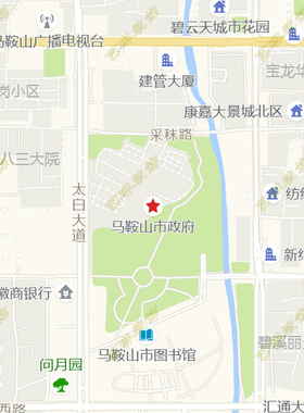 马鞍山2026市区地图墙贴定制城区街道图行政区划交通