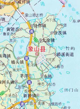 2026宁波市地图装饰画行政区划地形行政交通办公室