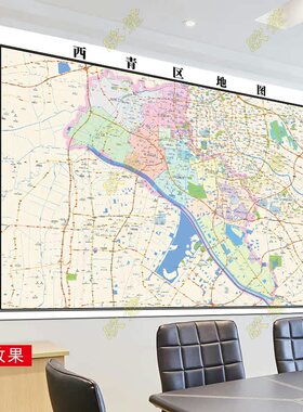 西青区地图行政交通地形城区街道办公室2026定制