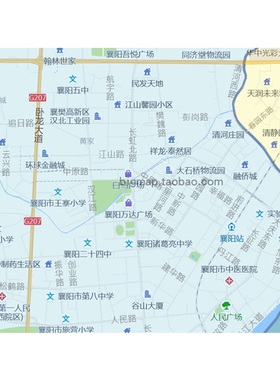 襄阳市主城3区地图 路线定制高德2026城市交通区域划分贴图