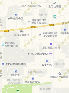 周口市2026市区地图墙贴定制城区街道图行政区划交通