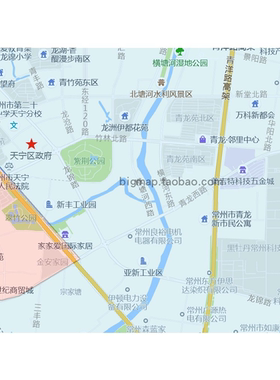 常州市天宁区地图行政区划2026路线定制城市交通区域划分贴图