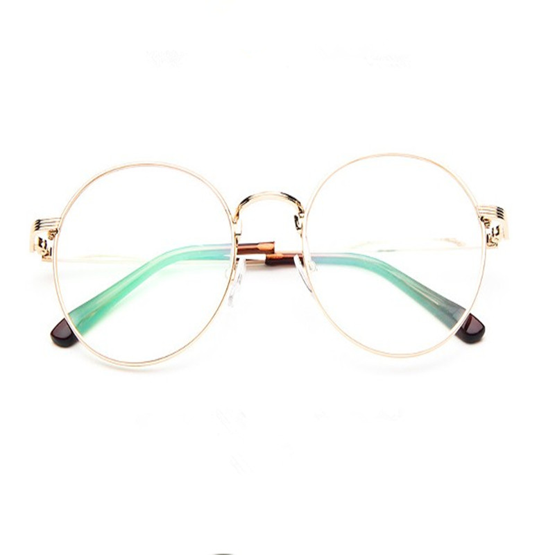 蔡徐坤网红同款圆框眼镜男复古女大园韩国文艺