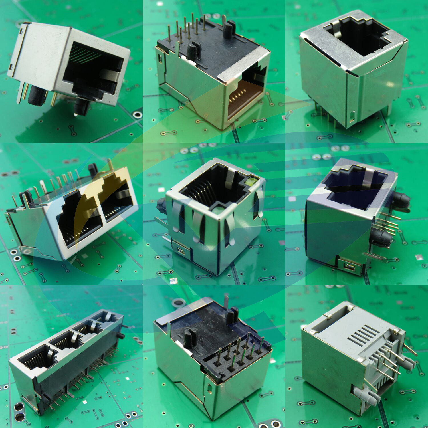 rj45网线接口全塑插座带灯无灯网络插座 8P8C屏蔽 rj45连接器_虎窝淘