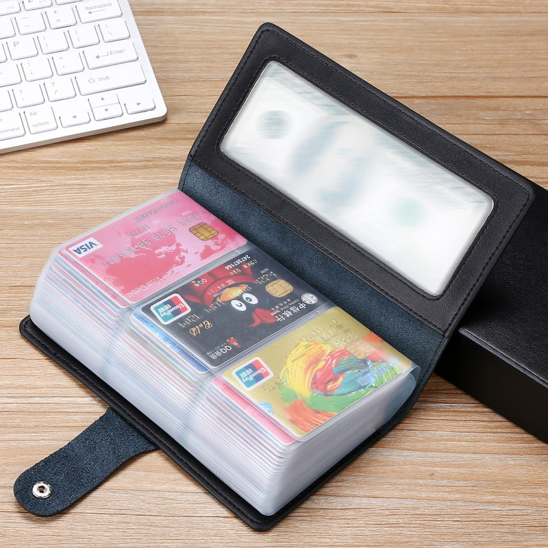 男真牛皮大容量长款女卡皮套卡片包 梦露风尚卡包