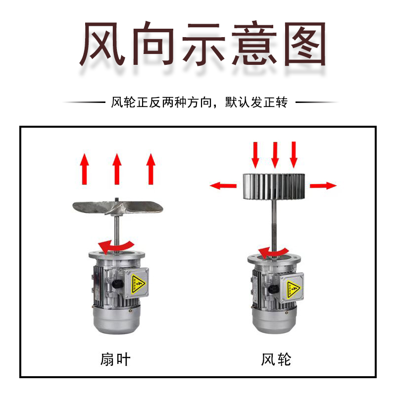 370W220V风机电机单相三相长轴烤箱烘箱热循环高温铜线云驰风机 - 图1