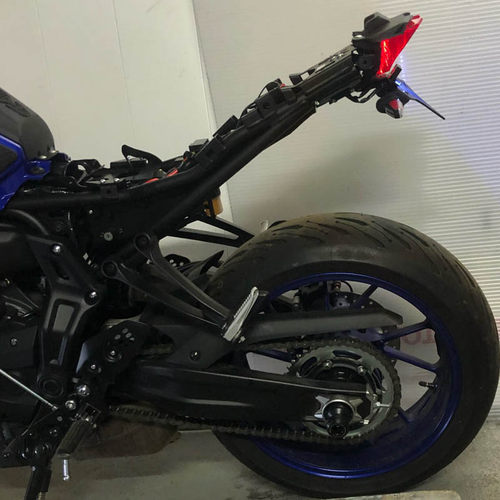 适用雅马哈MT07 FZ07改装配件后牌照架牌照支架车牌架短尾 - 图0