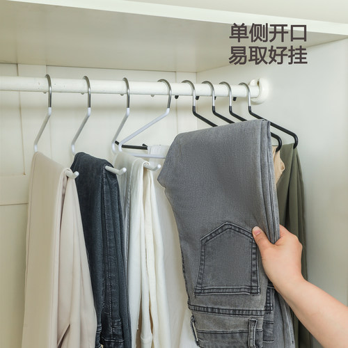 无痕神器裤架裤夹裤子架挂钩衣柜收纳挂架挂裤用衣架家用防滑鹅型 - 图2