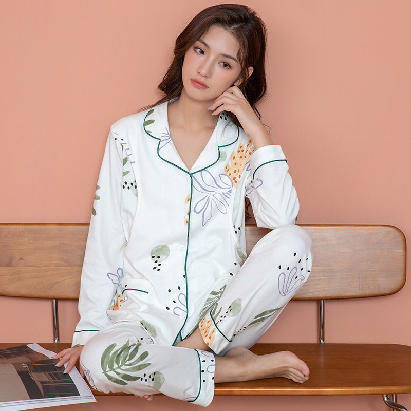 纯棉月子服春秋款产后12月份3 2 喜韵母婴家居服套装