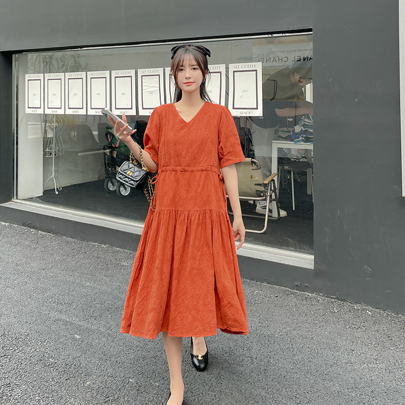 哺乳连衣裙夏季外出长款喂奶裙子 喜韵母婴哺乳衣/月子服