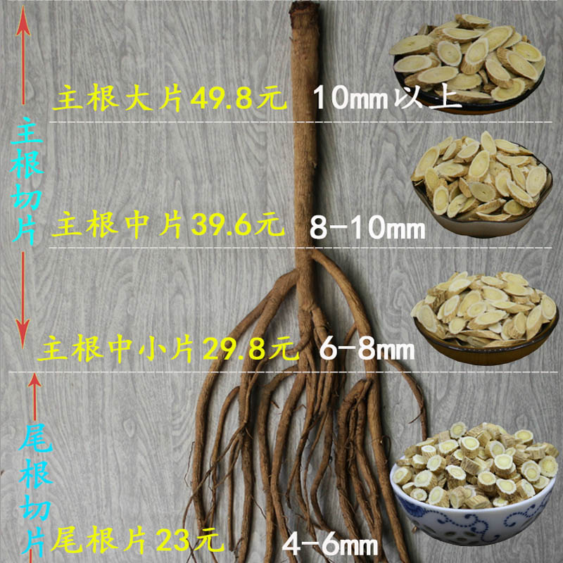 内蒙古黄芪片原产地中药材正北芪绵芪新鲜无硫500g克包邮半野生 - 图0