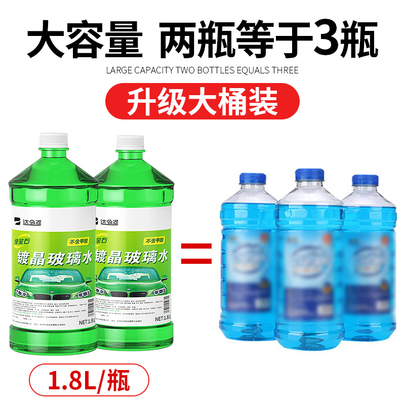 汽车玻璃水四季通用油膜去除剂镀膜雨刮水防冻强力挡风玻璃清洗液 - 图2