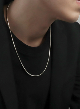 蛇骨链男士细链条锁骨链