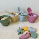 Silicone beach toy shovel installation parent-child sand play tool
