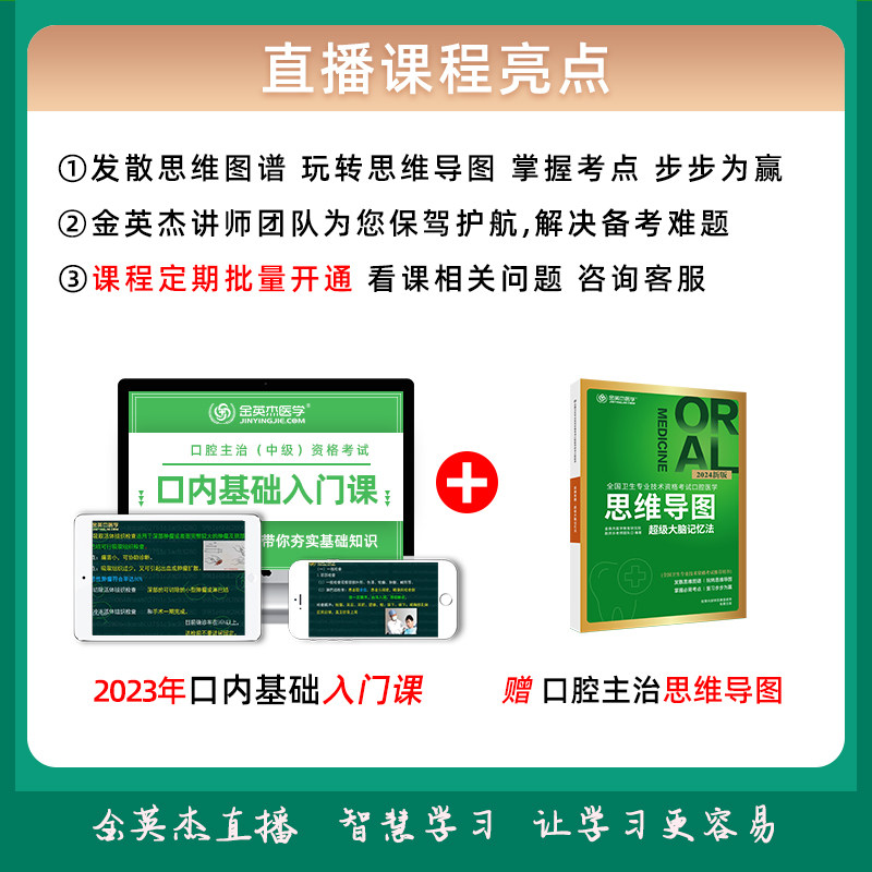 现货2024年金英杰口腔主治医师思维导图全国卫生资格证考试中级口腔主治医师医学综合思维导图超级大脑记忆法辅导教材书