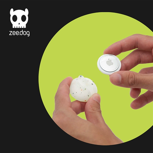 Qzee Apple Airtag защитный корпус Zeedog Cat и Dog Witcher Позиционер против пожизненного силиконового питомца