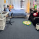 Bedroom room ins style solid color carpet rental house