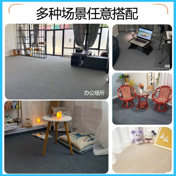 Bedroom room ins style solid color carpet rental house