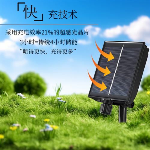 圣诞灯串led灯串装饰灯夜市摆摊氛围灯太阳能串灯户外露营小彩灯 - 图3