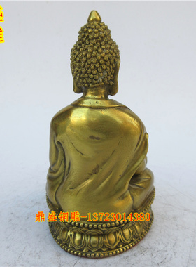三世佛工艺品摆件风水铜器