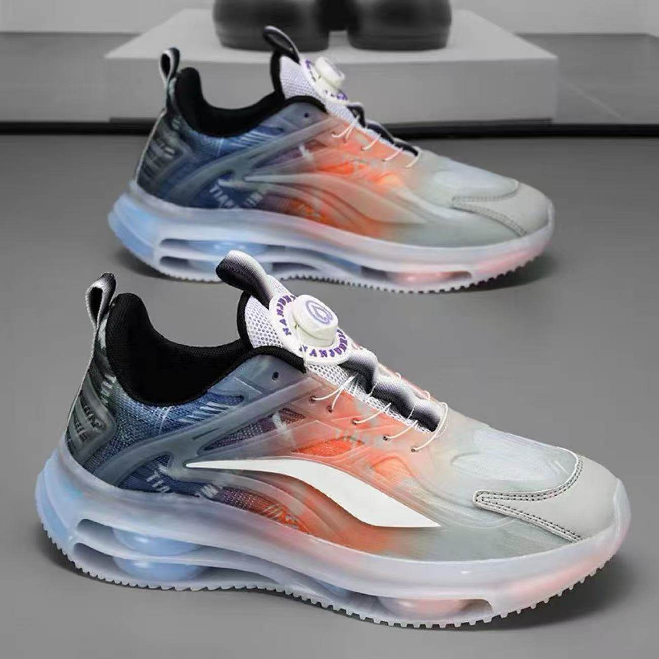 男鞋秋季透气网面旋转纽扣12青少年13初中学生运动跑步鞋男孩15岁,淘宝优惠券,粉丝福利购,淘宝优惠卷