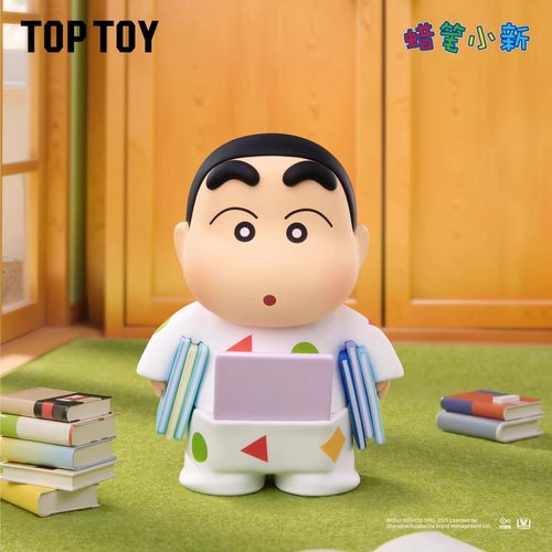正版TOPTOY蜡笔小新古早新日常系列潮玩手办桌面摆件盲盒 - 图1