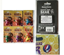 grateful dead dead hua * perimeter toy 2001 dancing bear colorful paparazzi key clasp