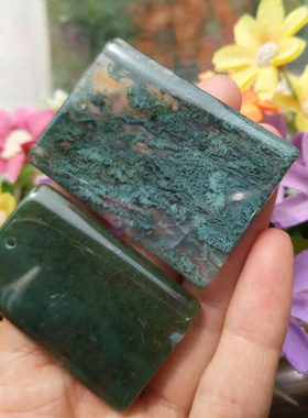 平安无事牌天然水草玛瑙平安