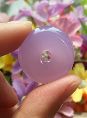 冰种平安扣加厚翡翠绿送礼芙蓉玉