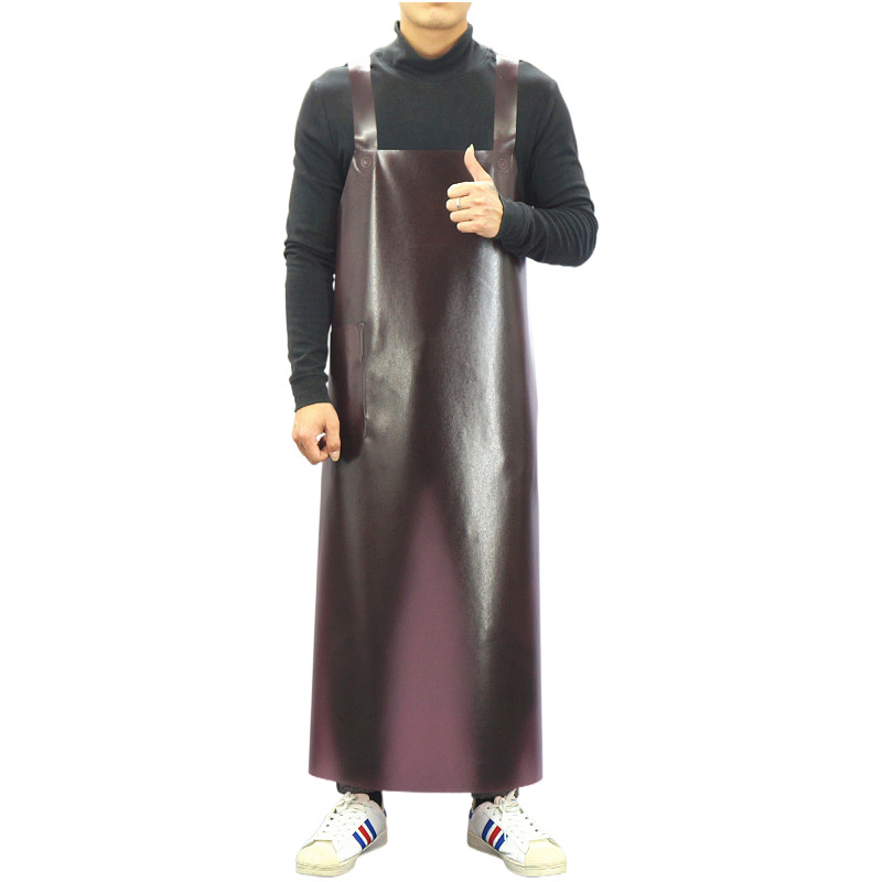 加厚牛筋防水围裙背带加长厨房食堂防油软皮围腰耐磨加大水产劳保,淘宝优惠券,粉丝福利购,淘宝优惠卷