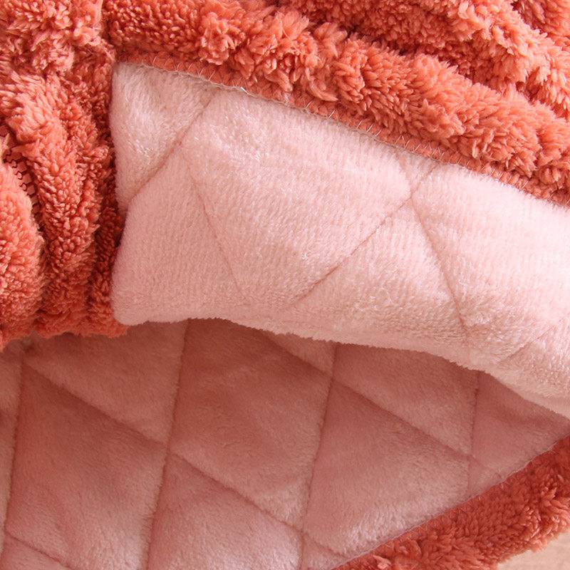 冬季睡衣女加绒加厚卡通可爱三层夹棉保暖拉链厚珊瑚绒家居服套装,淘宝优惠券,粉丝福利购,淘宝优惠卷