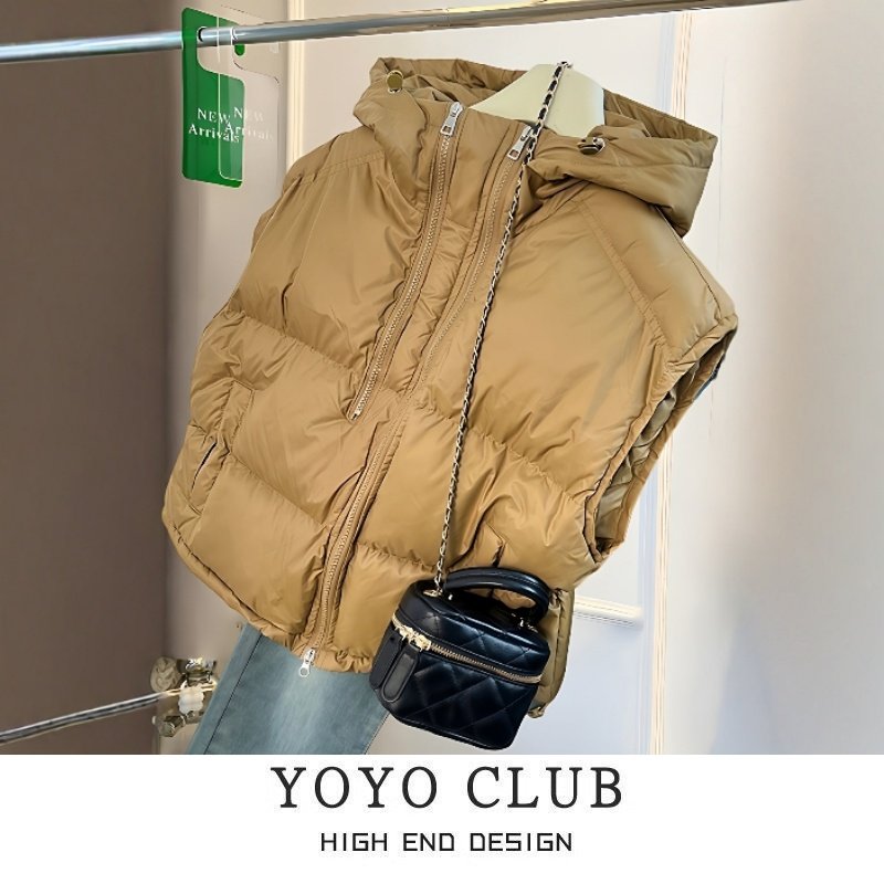 品牌折扣胖MM大码美式复古立领羽绒棉马甲2025新款保暖棉衣马夹女,淘宝优惠券,粉丝福利购,淘宝优惠卷