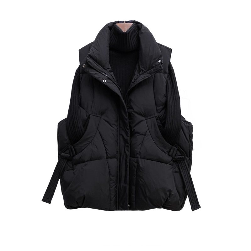 专柜折扣大码冬季羽绒棉马甲棉服外套女韩版宽松坎肩加厚外穿马夹,淘宝优惠券,粉丝福利购,淘宝优惠卷