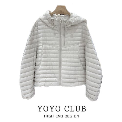 品牌折扣胖MM大码轻薄连帽棉服女2025新款宽松显瘦保暖外套面包服 - 图1