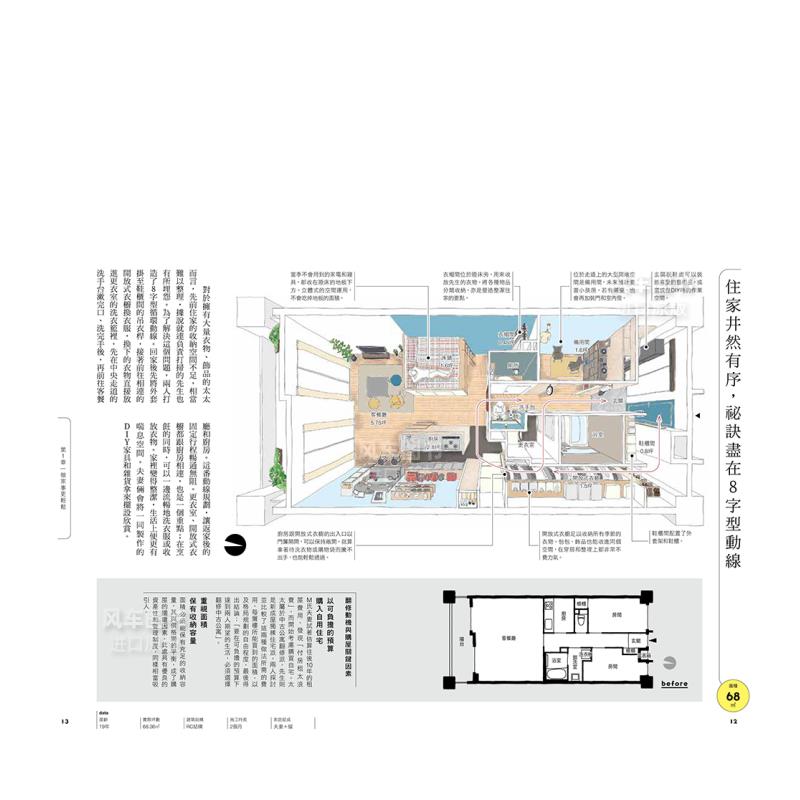 【预 售】**居家空间格局规划术：打造舒适理想家！中文繁体室内设计Renoveru翻修团队平装东贩进口原版书籍