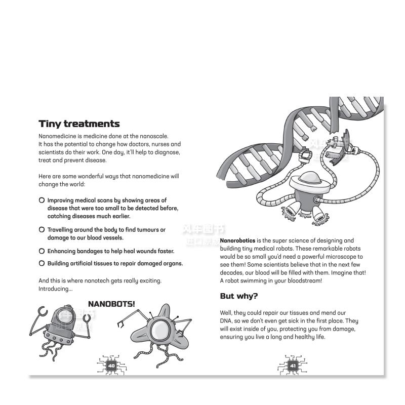 【预 售】机器人、基因与微型机器 英文青少年读物 Cyborgs, Genes and Tiny Machines平装 进口原版图书 - 图3