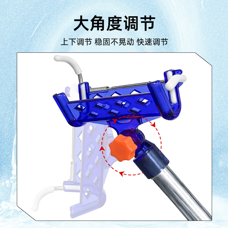 新款台钓架地插头海竿支架自锁炮台支架钓鱼支架子调节型渔杆架 - 图0