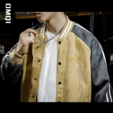 Утепленная бархатная бейсбольная форма, мужская зимняя демисезонная куртка, в американском стиле, увеличенная толщина