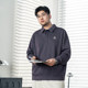 黑劲大码男装长袖polo衫2025冬季胖子加肥加大宽松休闲商务上衣
