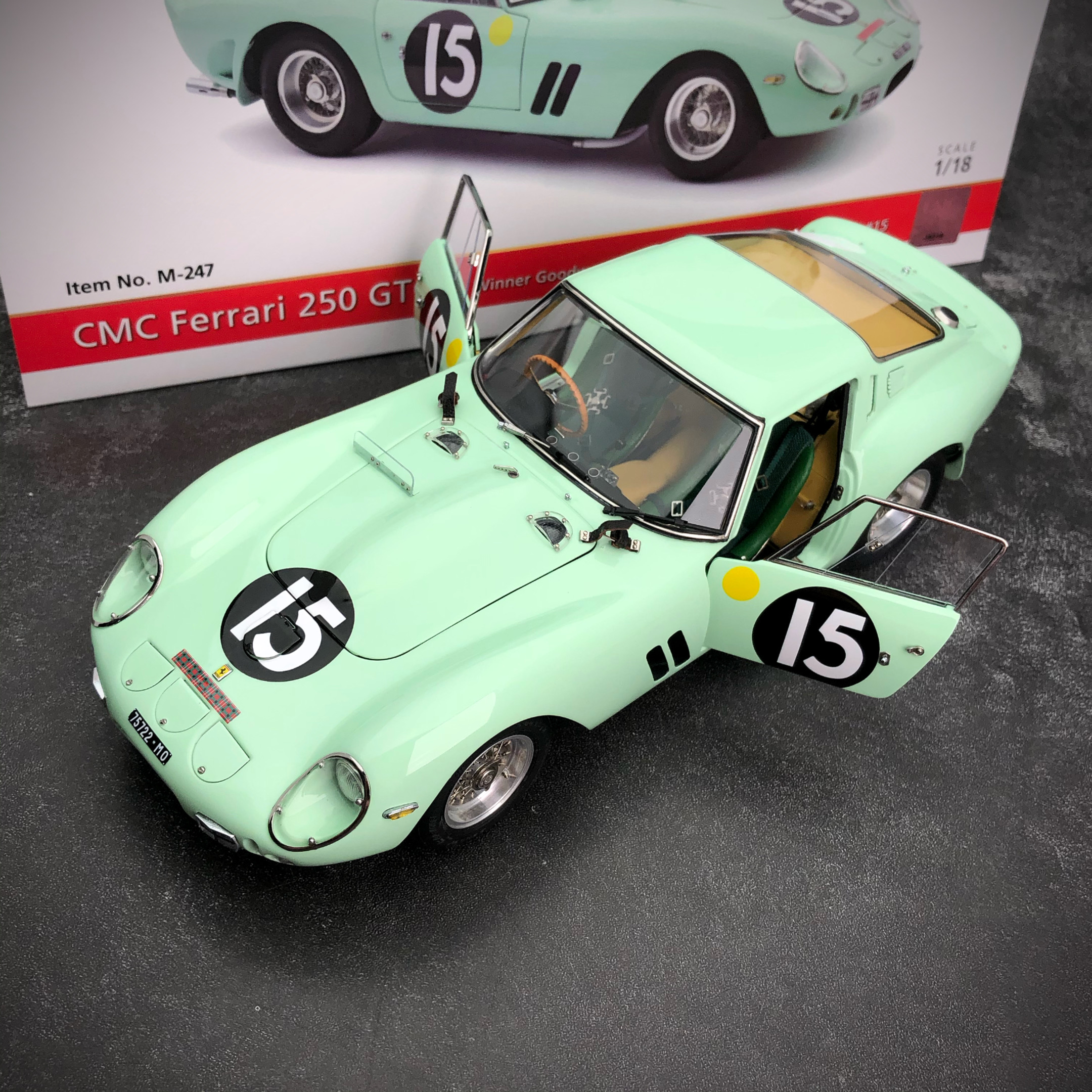 CMC 1:18 法拉利250gto Ferrari 合金汽车模型赛车老爷车收藏礼品 - 图1