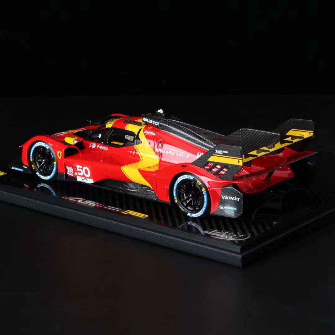 沙沙汽车模型BBR1:18法拉利499P Hypercar 2022超跑赛车50号树脂 - 图0