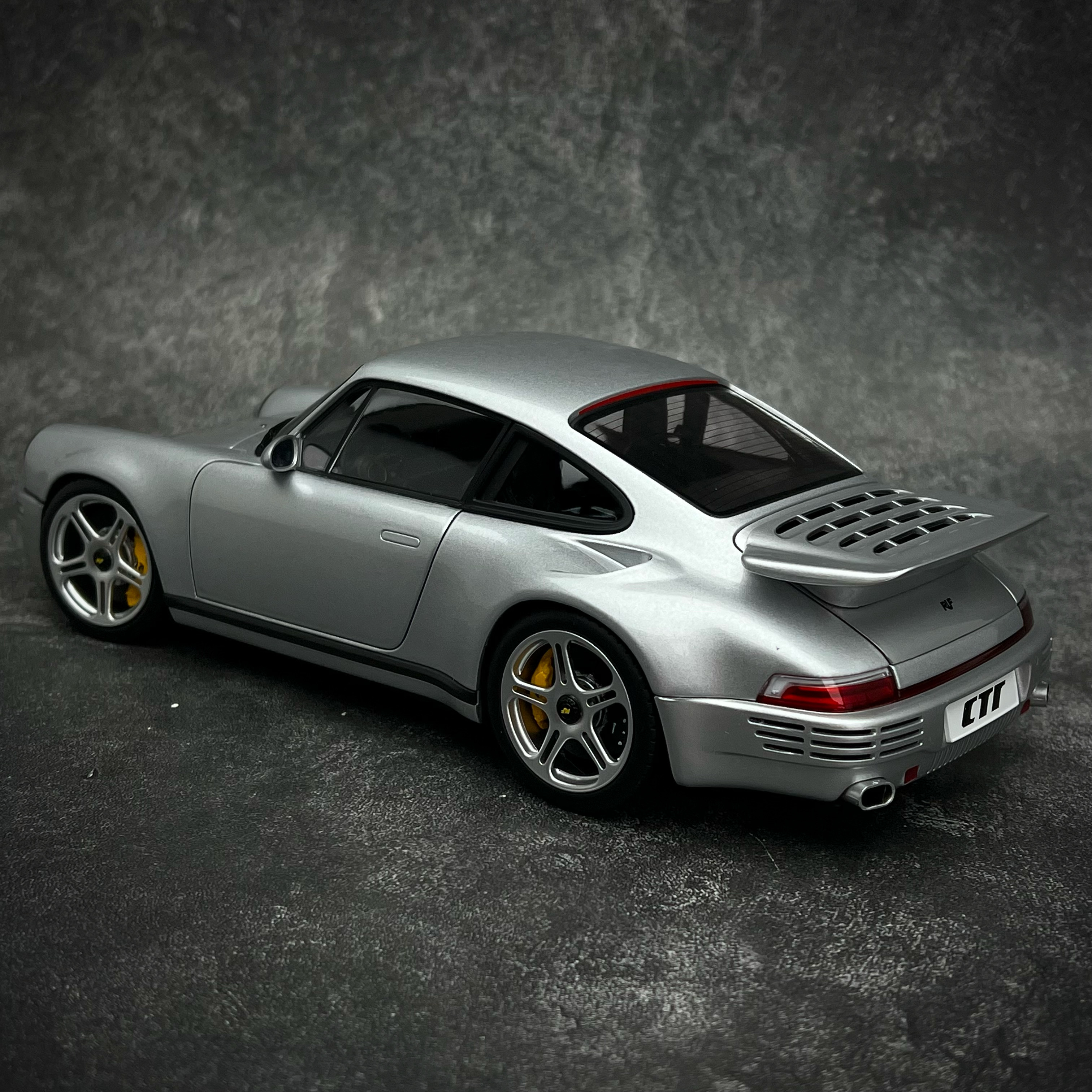 沙沙汽车模型Almost Real 1:18 Ruf CTR 银色限量合金全开收藏品 - 图1