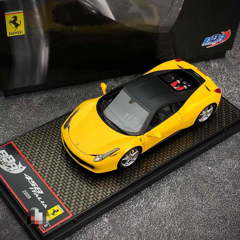 沙沙汽车模型BBR 1:43 法拉利458 italia 2009树脂超跑收藏摆件 - 图1