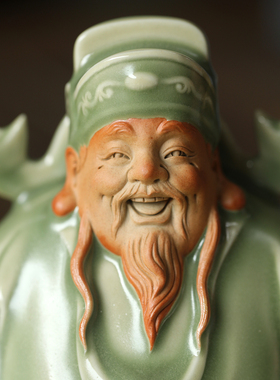 家用桌面摆件财神爷像供奉