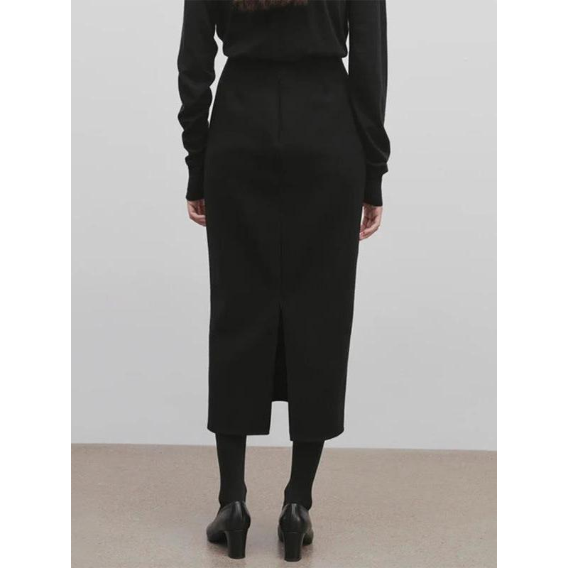 【现货】Rouje Life羊毛半身裙女高腰半裙显瘦过膝毛呢包臀裙,淘宝优惠券,粉丝福利购,淘宝优惠卷